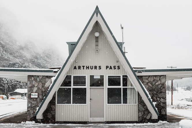 Hut at Arthur's Pass in South Island, New Zealand.