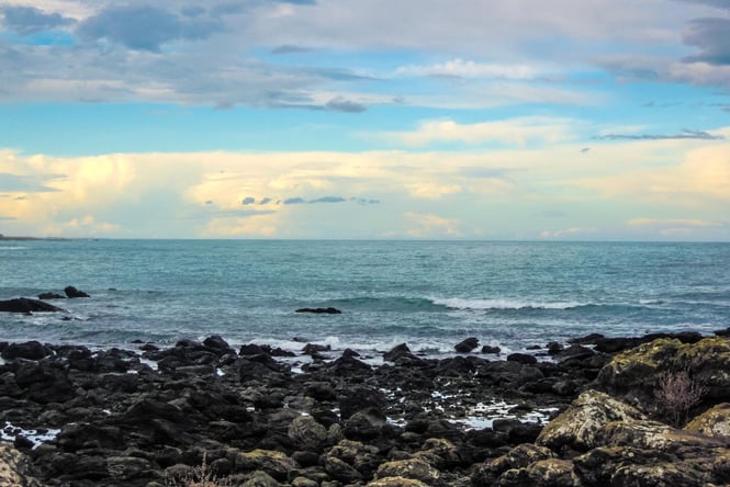 Beach at Kaikōura.
