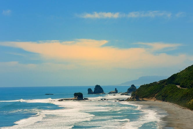 Pancake Rocks at Punakaiki, West Coast.