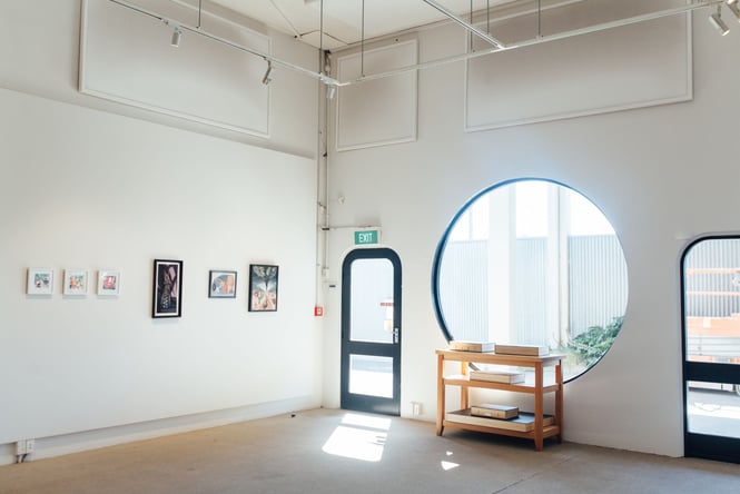The sunny interior of City Art Depot.