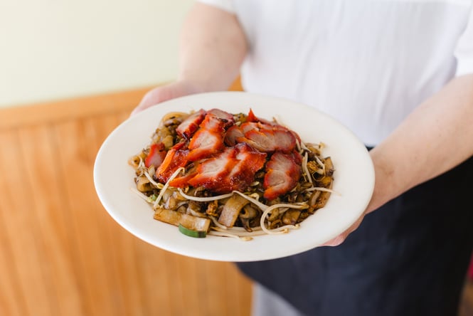 Noodle dish at KC Cafe & Takeaway.