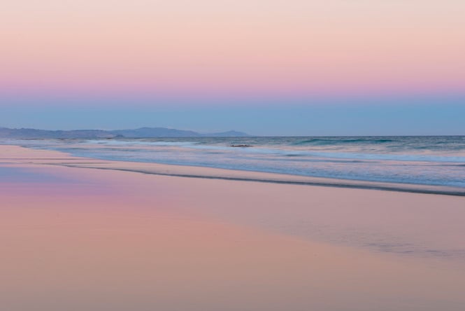 Brighton Beach in Dunedin.