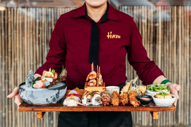 Japanese food platter from HARU.