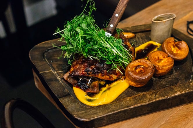 Lamb dish at The Fat Farmer.