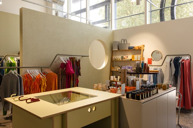 Inside FOUND store in Hamilton.