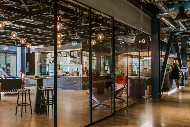 Offices inside the Grid in Auckland.