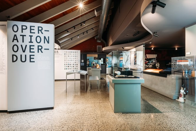 The inside of the Police Museum.
