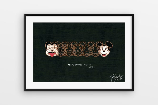 Mickey to Tiki by Dick Frizzell on sale at Fishmob.