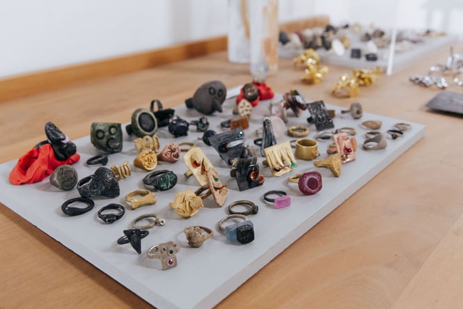 Jewellery on display at The National.