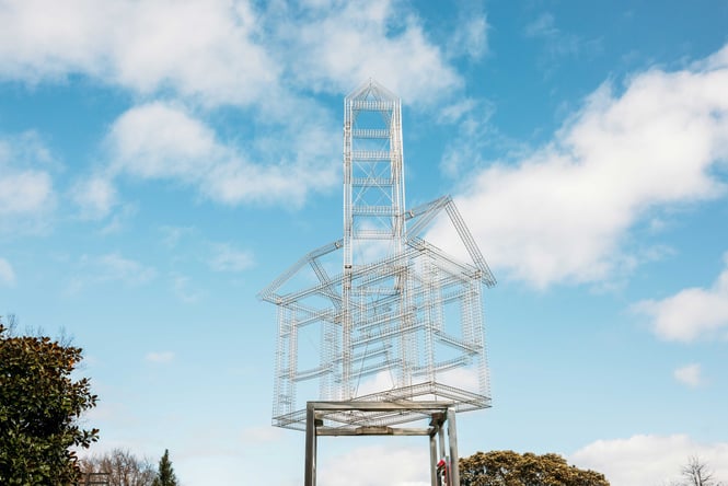 Sculptures in Palmerston North.