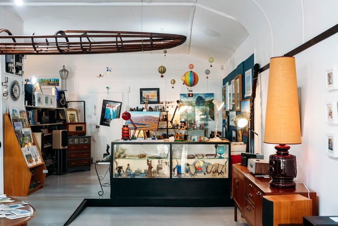 The inside of Forfar Road Gallery.