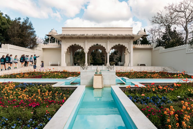 The botanic gardens at Hamilton Gardens.