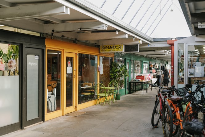 A covered outdoor mall in New Brighton.