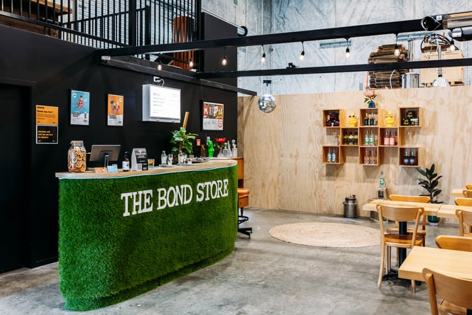 View of the interior at The Bond Store.