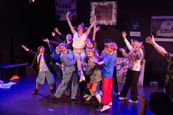 Performers on stage at Centrepoint.