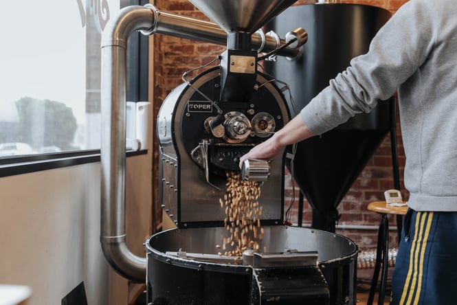 Peanut butter machine in action at Bay Rd.