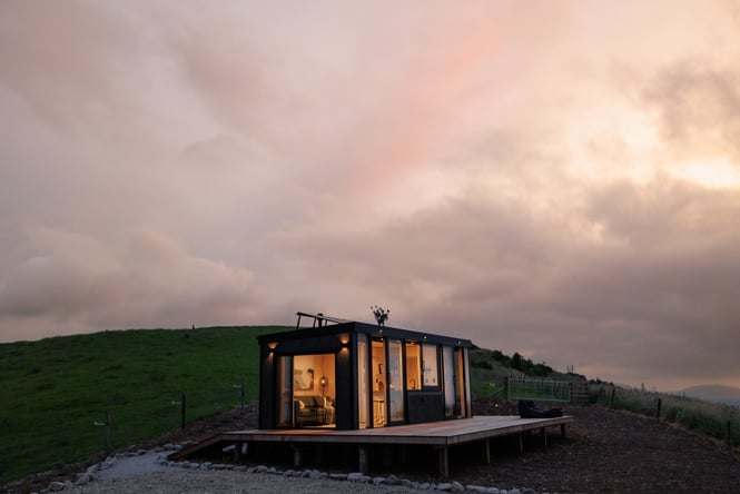 Valley Road accommodation set on farmland.