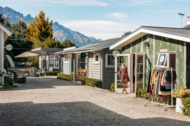 Row of shops at Country Lane.
