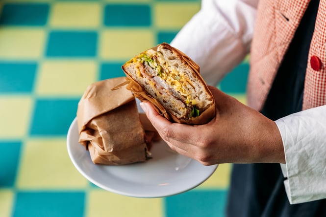 Sandwich at Big Lizard.