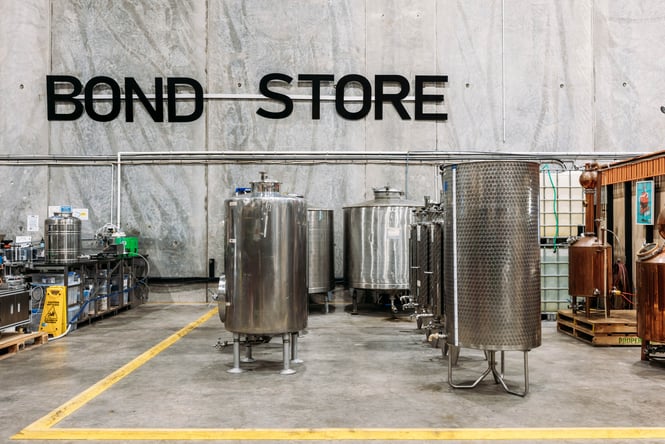 Behind the scenes in the distillery at The Bond Store.