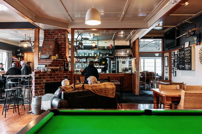 The inside of Blacks Hotel Central Otago.