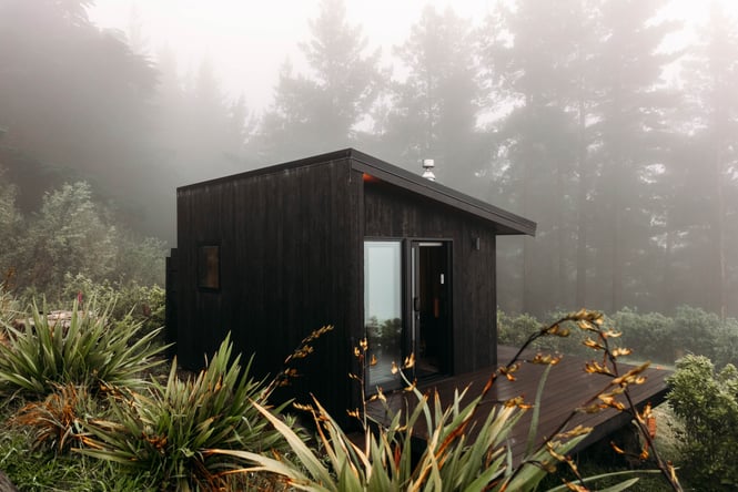 Exterior view of the accommodation at Falcon Ridge.
