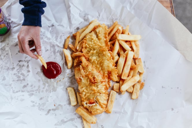Fish and chips.