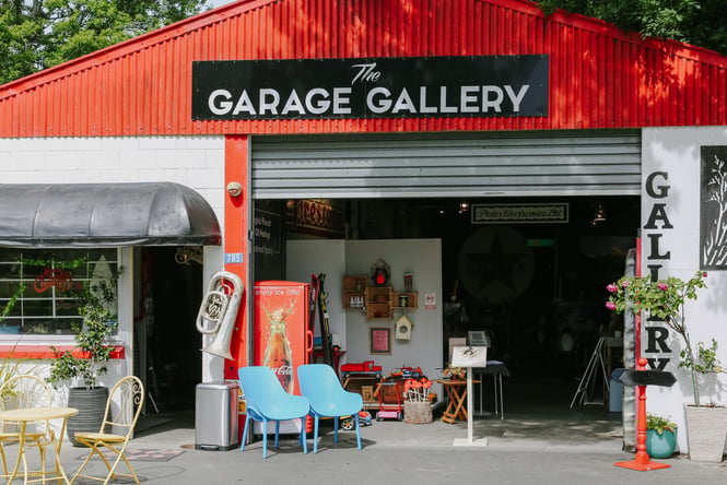 Exterior of The Garage Gallery, Kimbell.