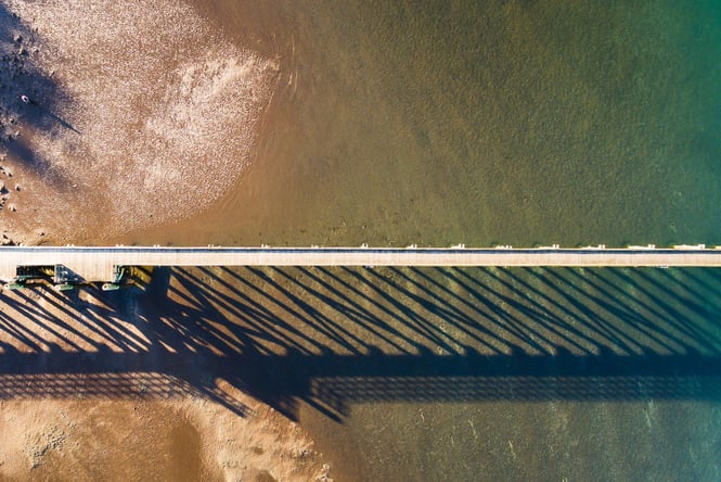 A Birdseye view of Cornwalls Wharf.