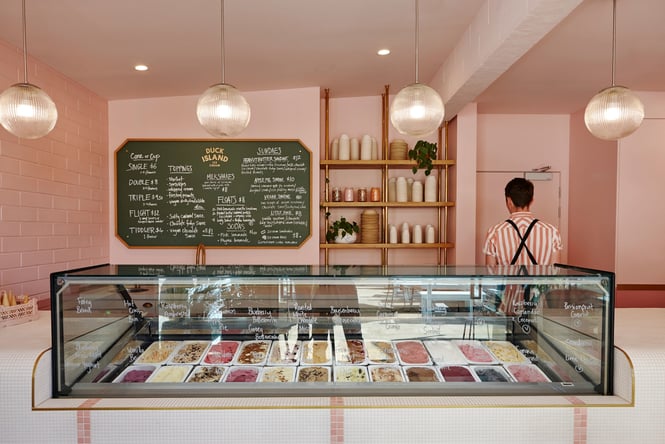 The inside of the Duck Island Ponsonby store.