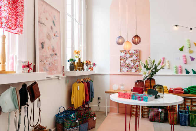 Products on display at Inc. Design Store.