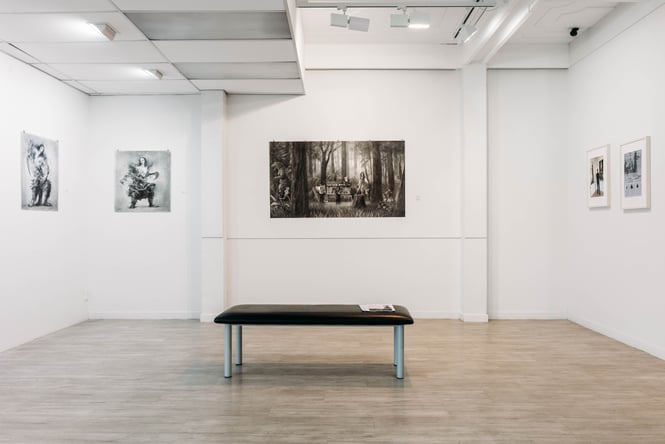Exhibition space at Zimmerman Gallery.