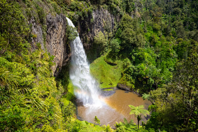 Bridal Veil Falls on a sunny day.