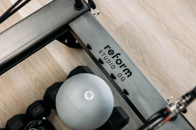 Reformer pilates machine.