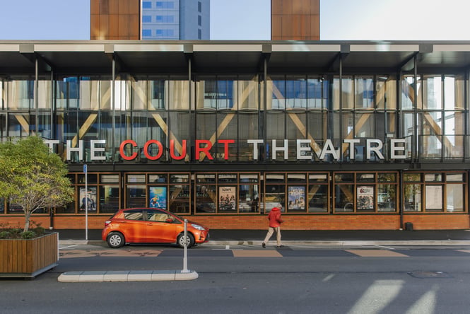 Exterior of the new Court Theatre in Christchurch