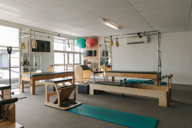 Interior of Movementor Pilates studio in Christchurch