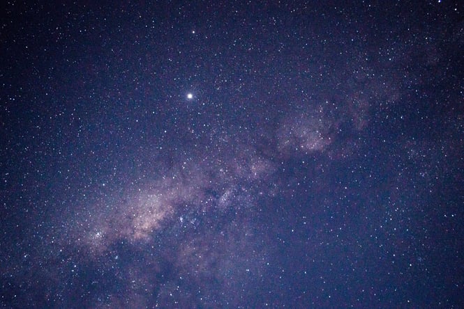 A night sky.