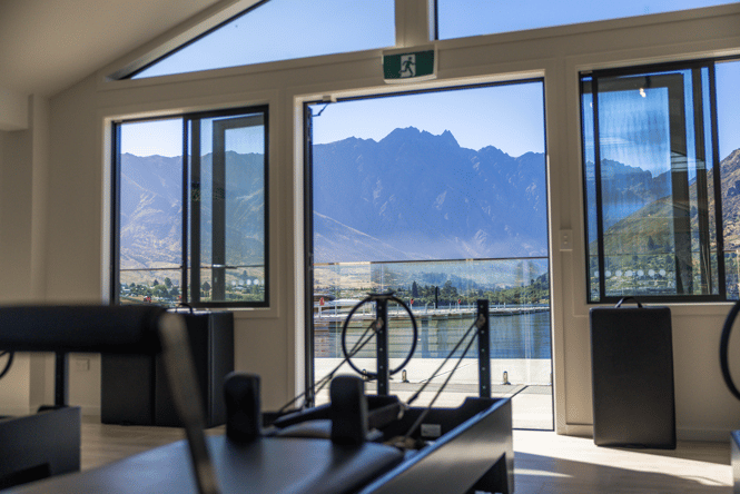 A pilates studio in Queenstown.