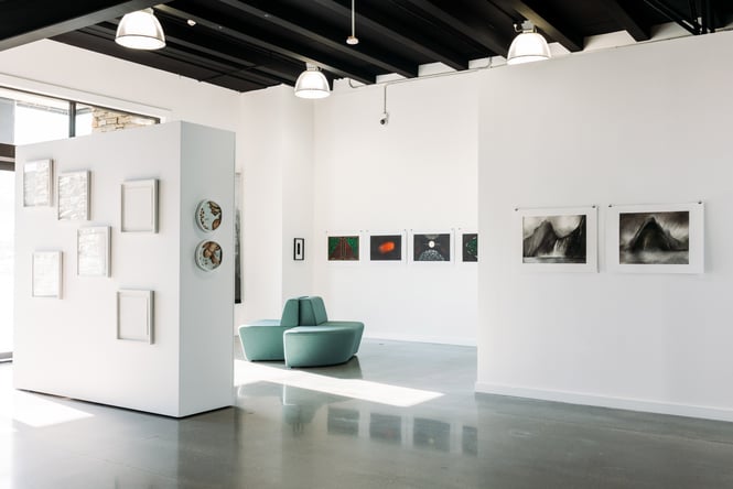 The art gallery inside Te Atamira.