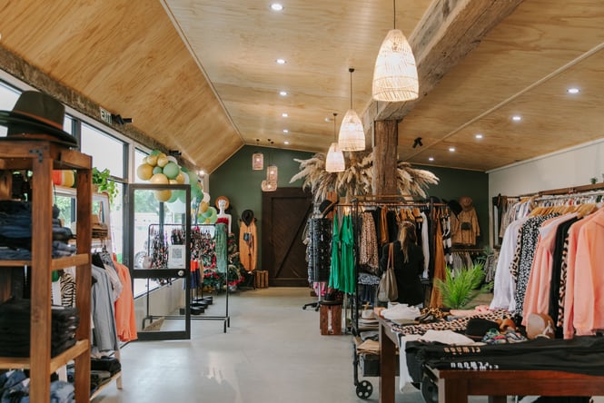 Shop interior of Little Red Fox.