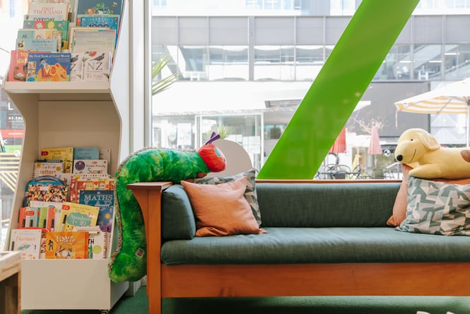 Spot and the hungry caterpillar at Telling Tales in Christchurch.
