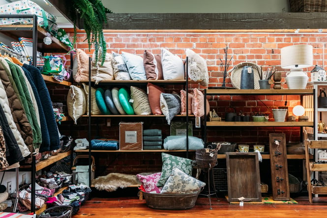 Inside the Fat Rabbit Store in Rangitikei.