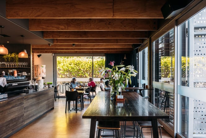 The inside of Bellbird Eatery.