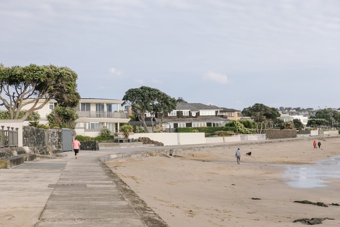Takapuna Beach path.