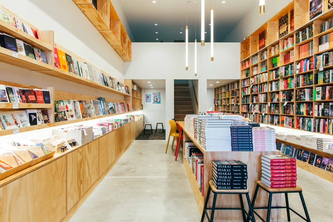 The interior of Good Books in Wellington.