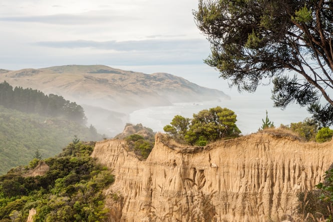 The cliffs at Gore Bay.