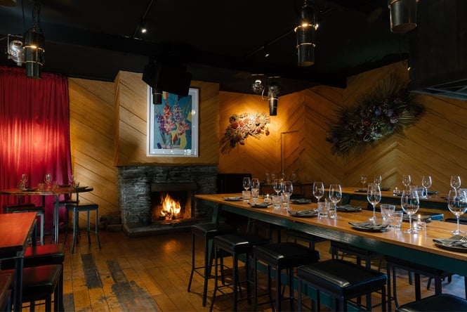 The restaurant inside The Sherwood.