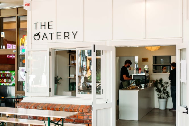 The entrance to the Oatery.