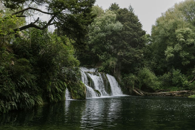 A waterfall.