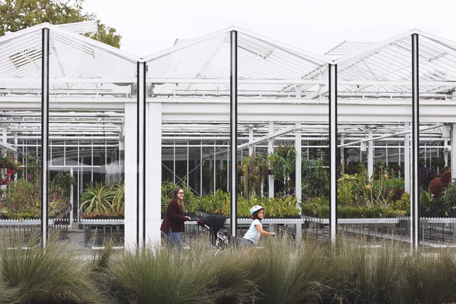 The exterior of Ilex cafe at Christchurch Art Gallery.